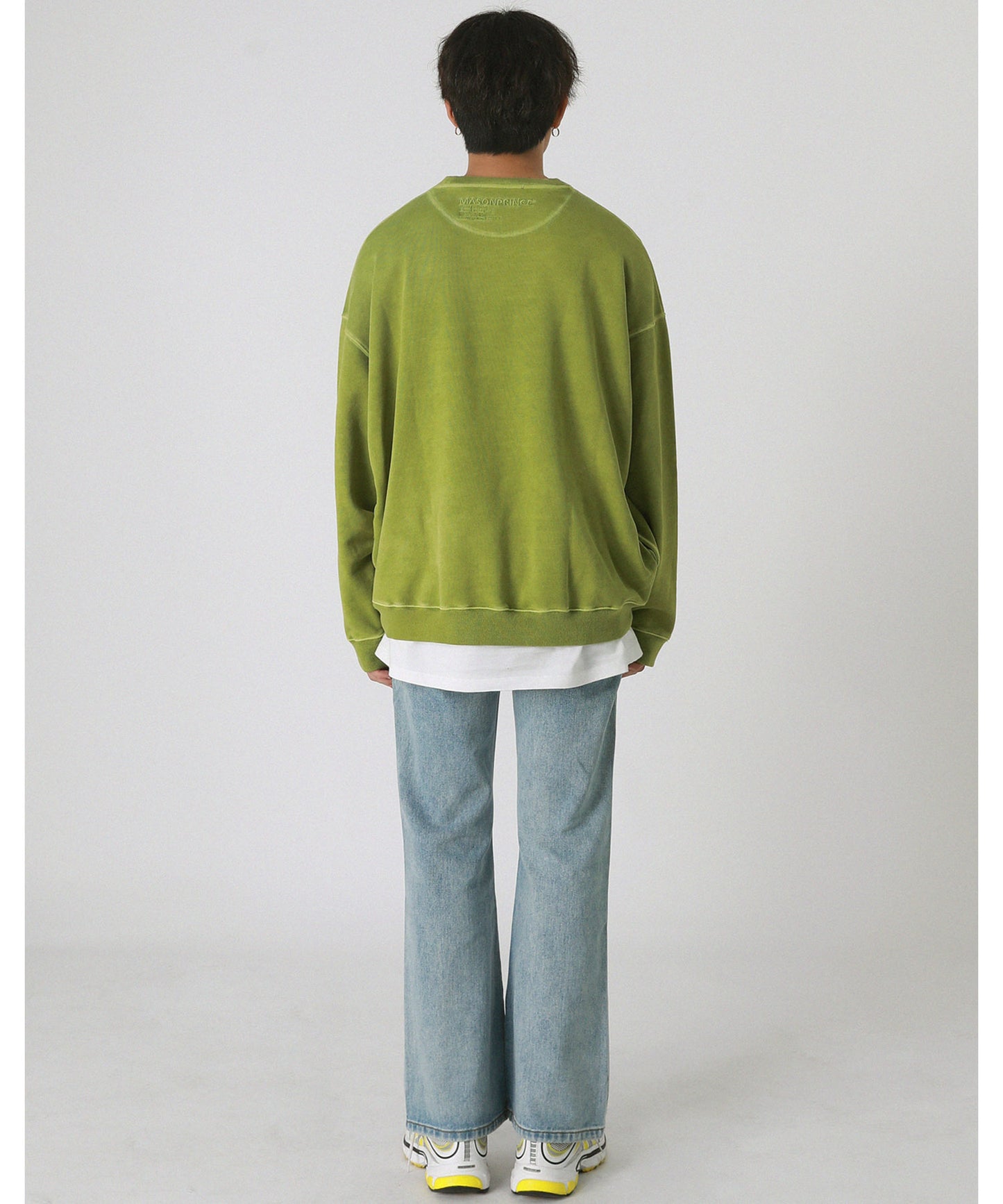 Vintage processed flare denim pants NZK1934