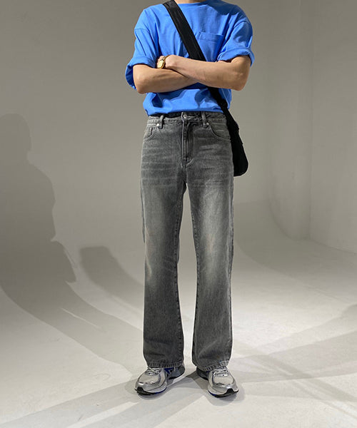 Vintage processed flare denim pants NZK1934