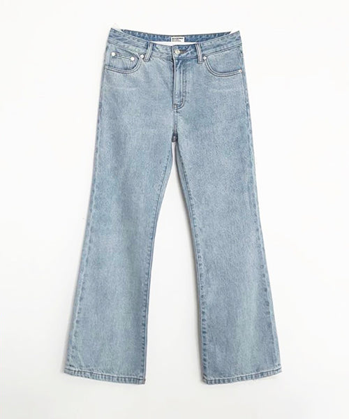 Vintage processed flare denim pants NZK1934
