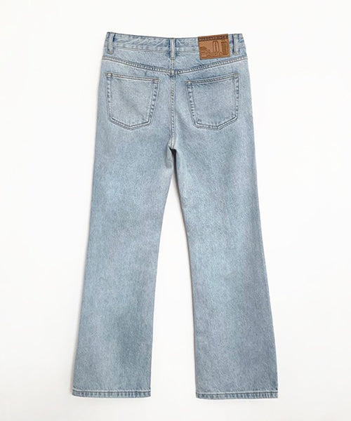 Vintage processed flare denim pants NZK1934