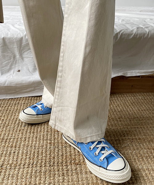 Vintage processed flare denim pants NZK1934