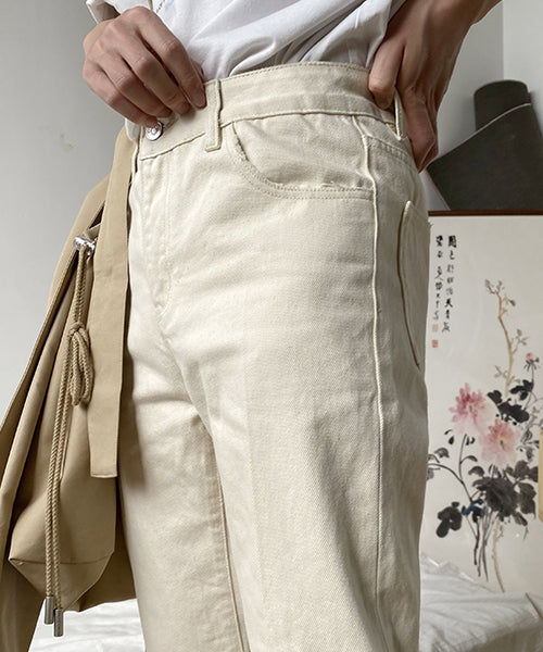 Vintage processed flare denim pants NZK1934