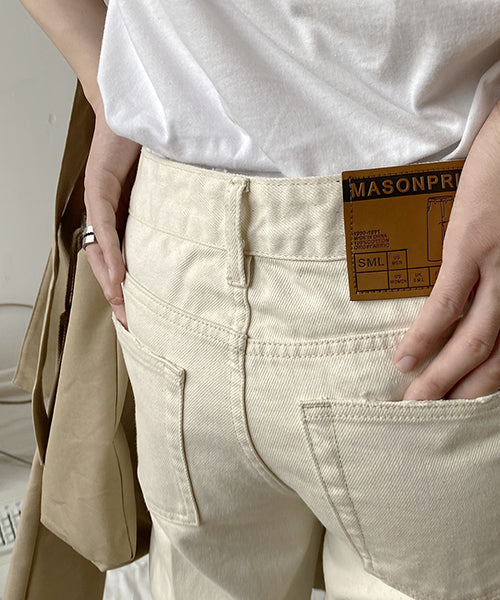 Vintage processed flare denim pants NZK1934