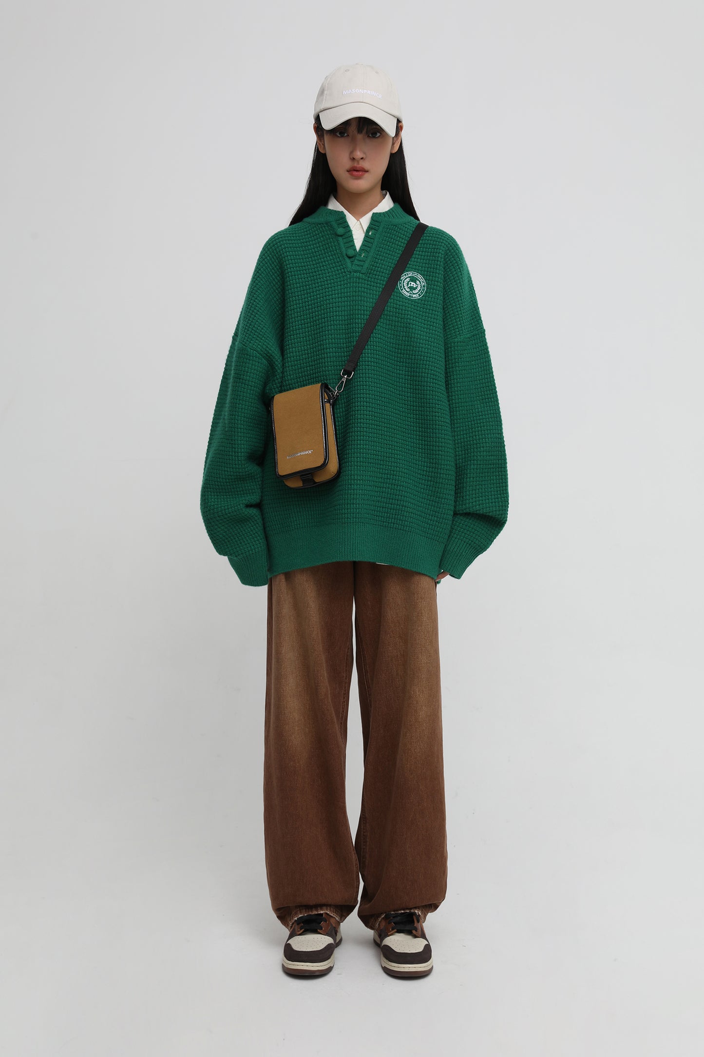 裾ダメージワイドシルエットデニムパンツ NZK5051