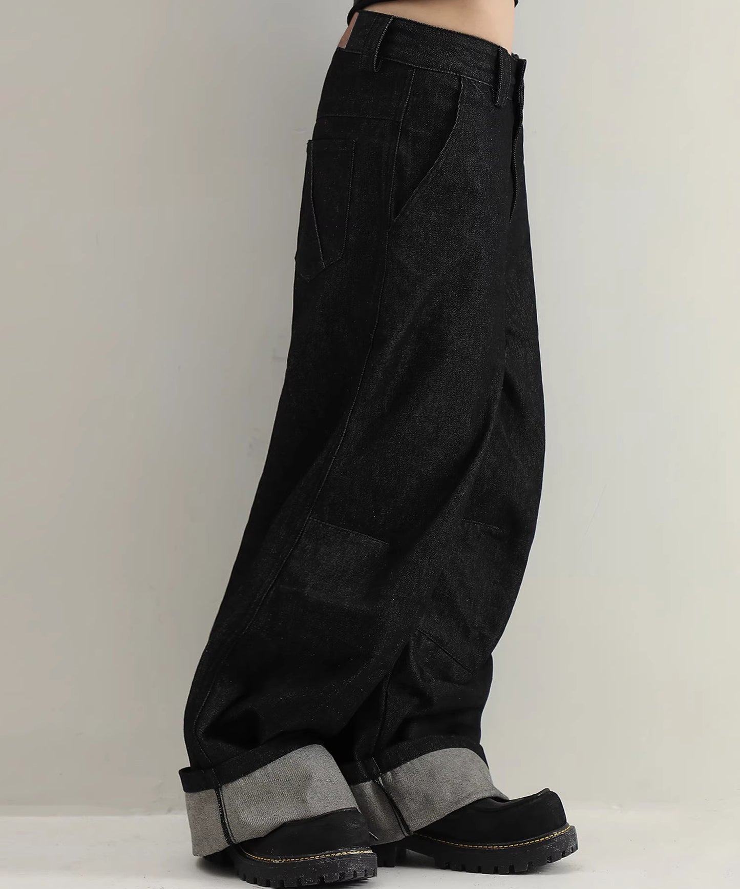 ワイドシルエット インディゴ デニムパンツ NZK6225【MASONPRINCE】【2025SS】