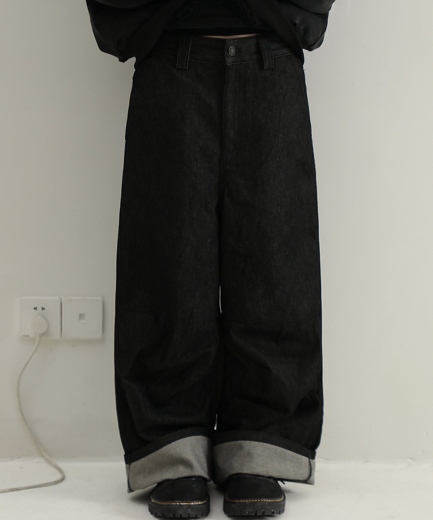 ワイドシルエット インディゴ デニムパンツ NZK6225【MASONPRINCE】【2025SS】