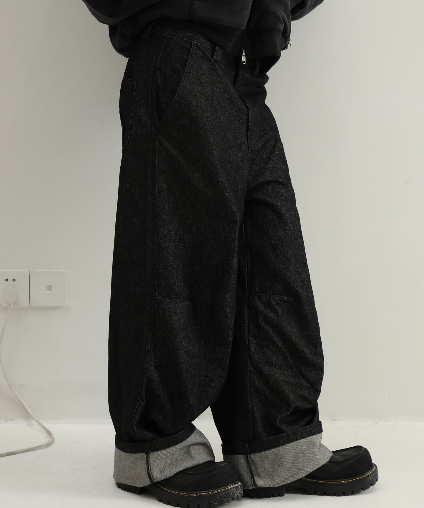 ワイドシルエット インディゴ デニムパンツ NZK6225【MASONPRINCE】【2025SS】