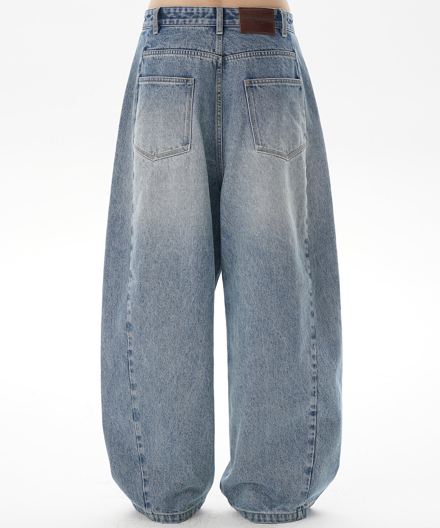ルーズフィット サイドポケット シミター デニムパンツ NZK6231【MASONPRINCE】【2025SS】