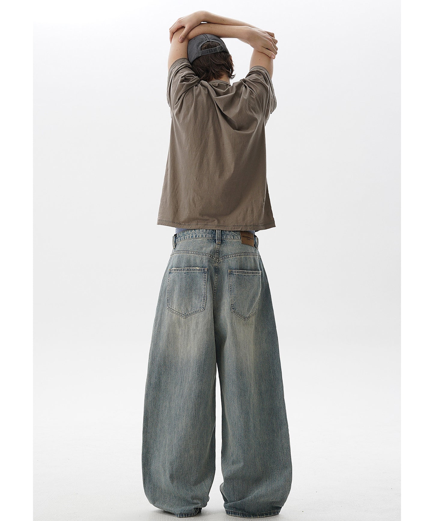 ルーズフィット レトロブルー デニムパンツ NZK6235【MASONPRINCE】【2025SS】