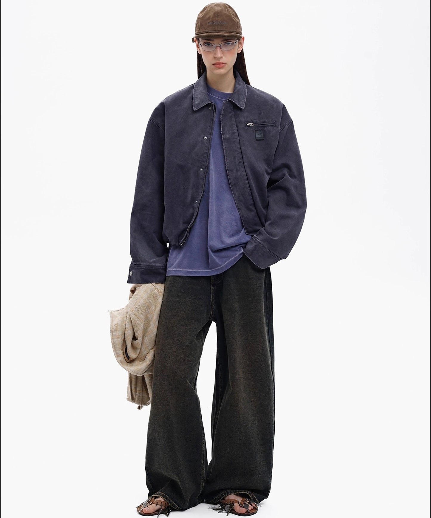 ルーズフィット オーバーダイ デニムパンツ NZK6245【MASONPRINCE】【2025AW】