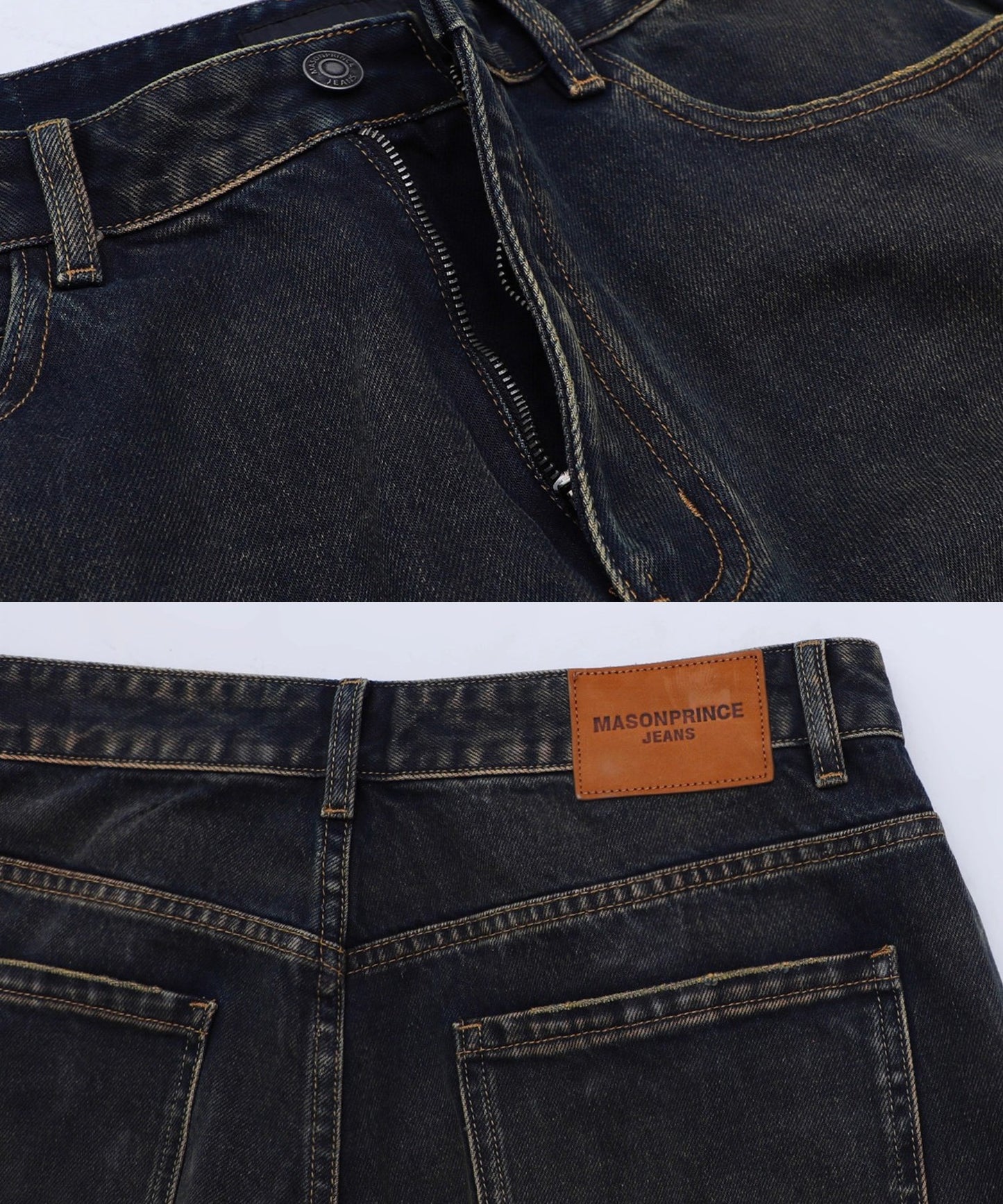 ルーズフィット オーバーダイ デニムパンツ NZK6245【MASONPRINCE】【2025AW】