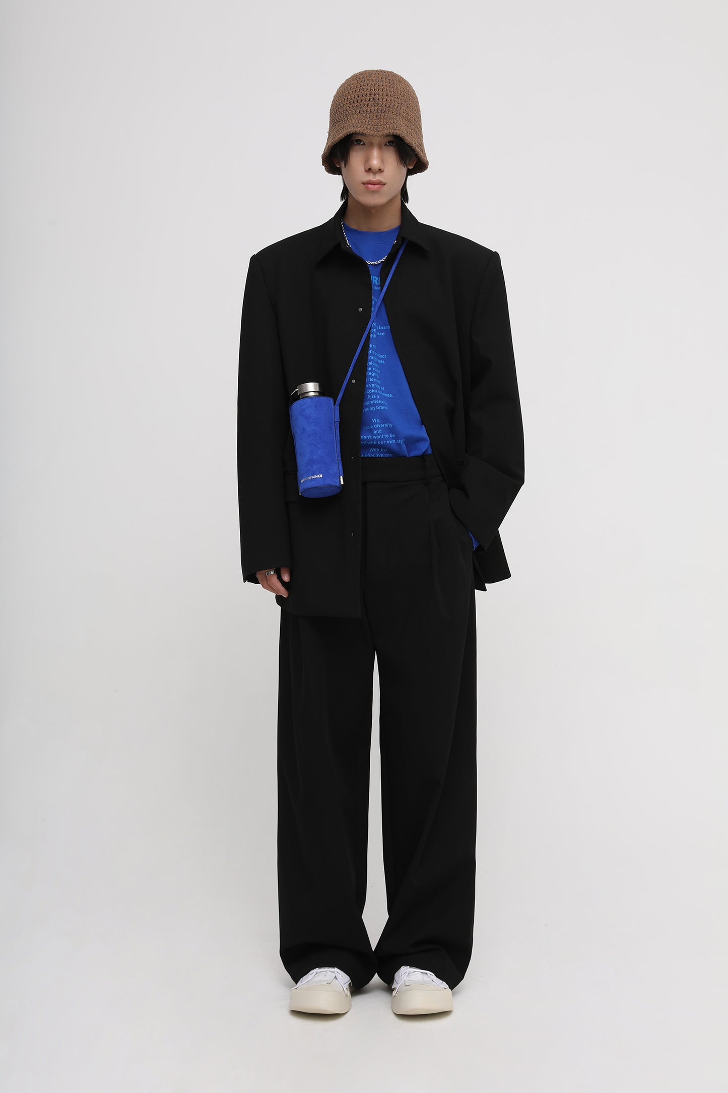 1-tuck wide silhouette slacks SK2050