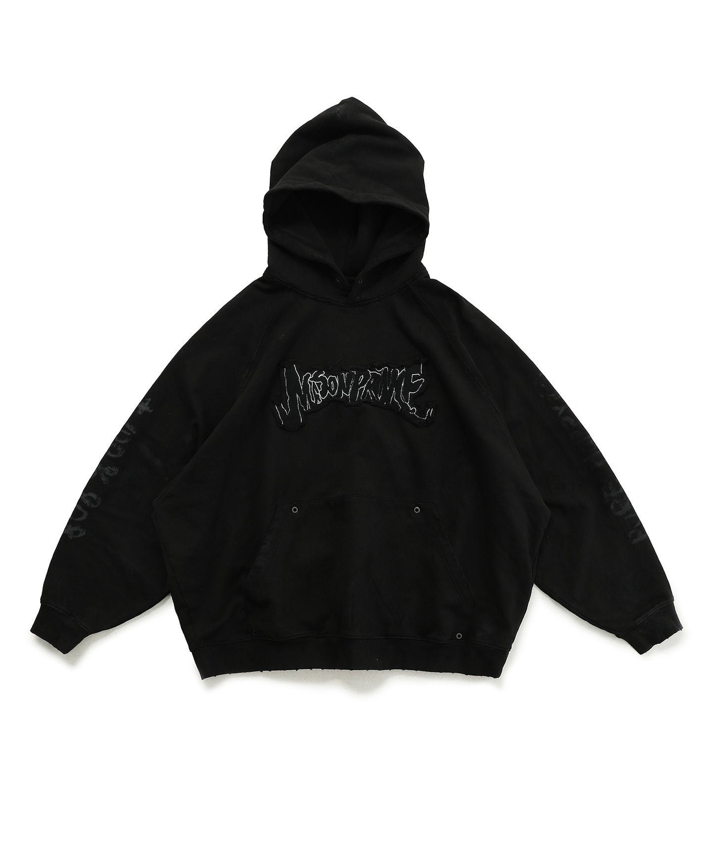 Oversized patch logo heavy ounce hoodie WY6224
