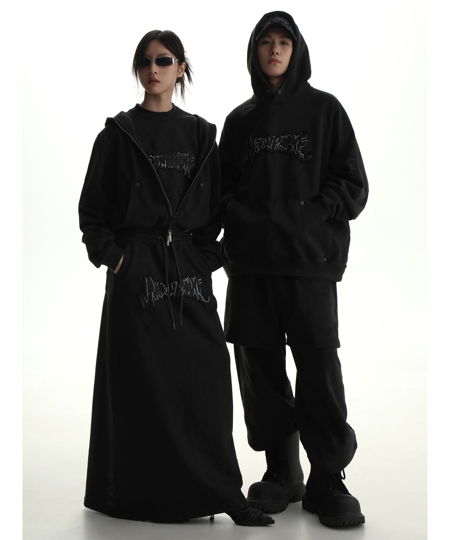 Oversized patch logo heavy ounce hoodie WY6224