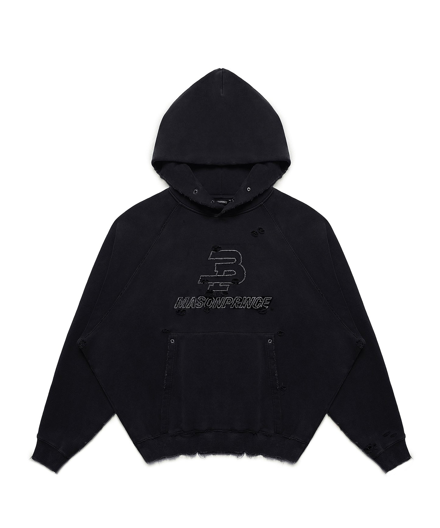 【SALE 50%OFF_特別価格適用※カートに入れるとセール価格が適用されます※】ダメージ加工 フロントロゴ パーカー WY6375【MASONPRINCE】