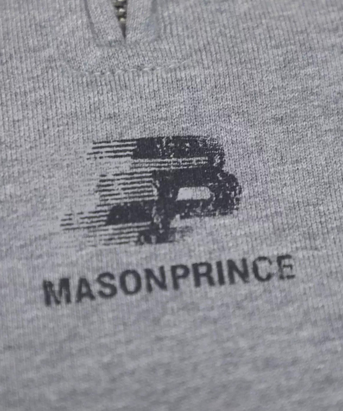 オーバーサイズ ハーフZIP ライン柄 スウェット WY6411【MASONPRINCE】【2025AW】