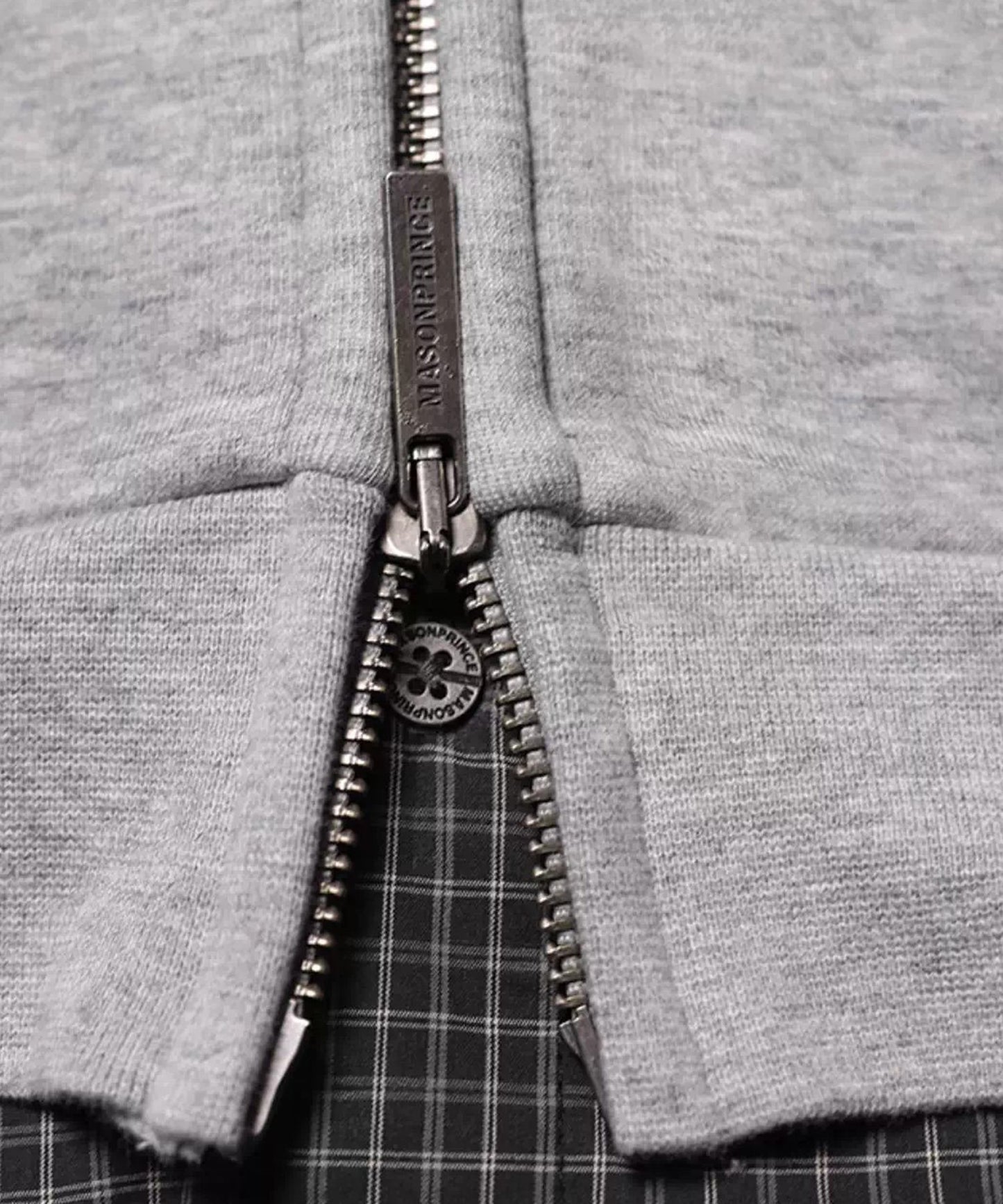オーバーサイズ レイヤードデザイン ZIPパーカー WY6433【MASONPRINCE】【2025AW】