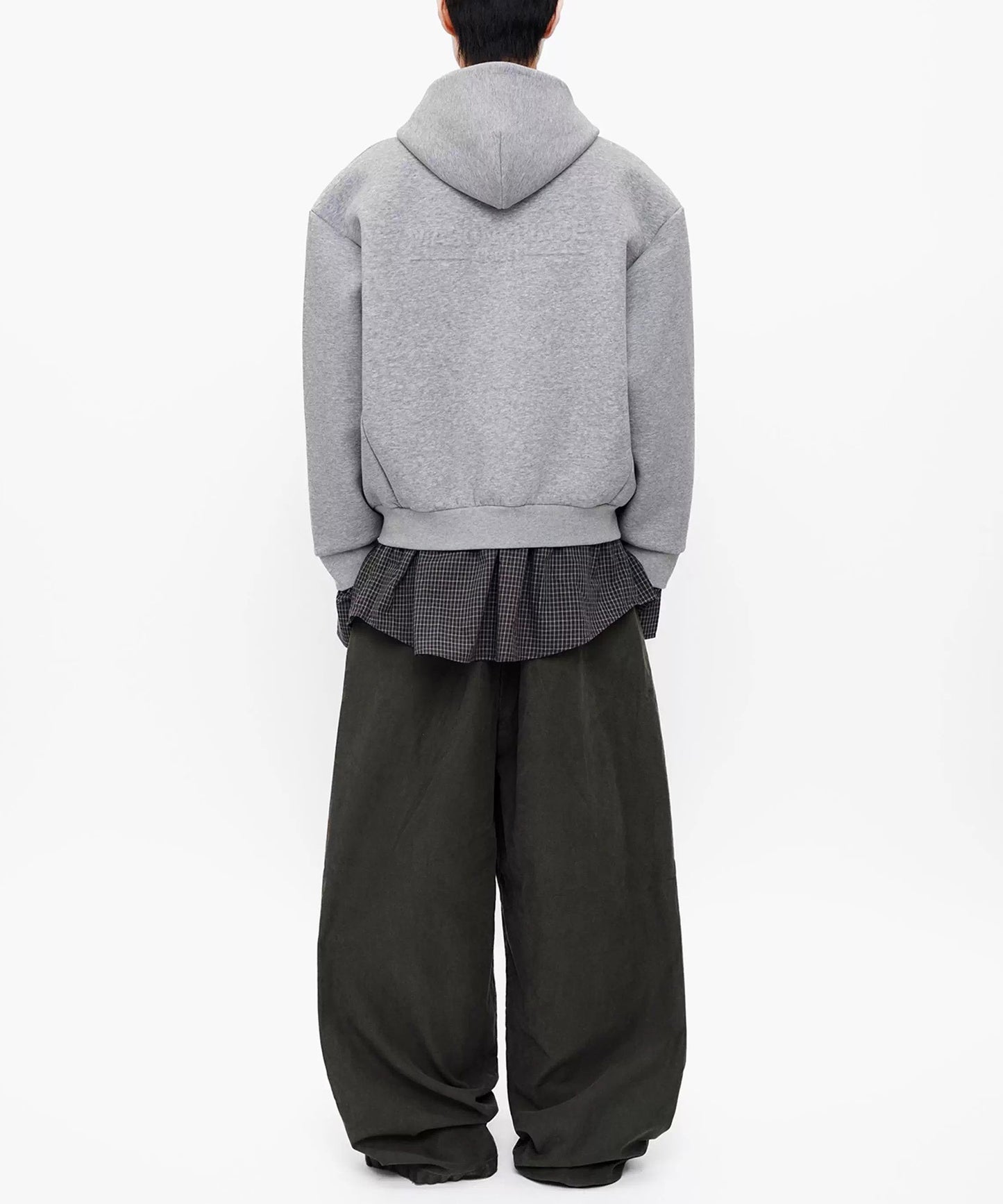 オーバーサイズ レイヤードデザイン ZIPパーカー WY6433【MASONPRINCE】【2025AW】