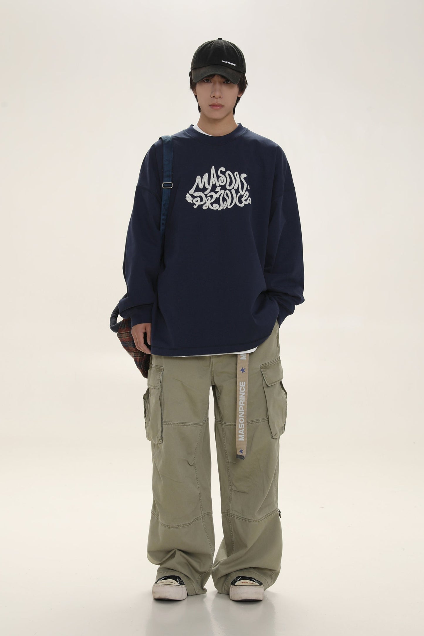 3-color cotton wide cargo pants XXK4140
