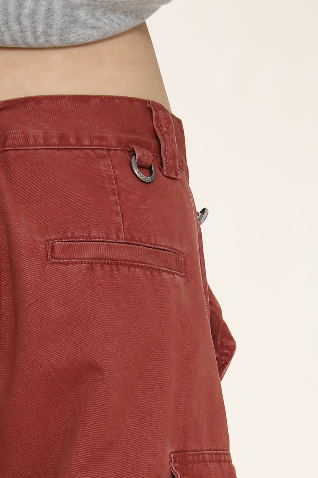 3-color cotton wide cargo pants XXK4140