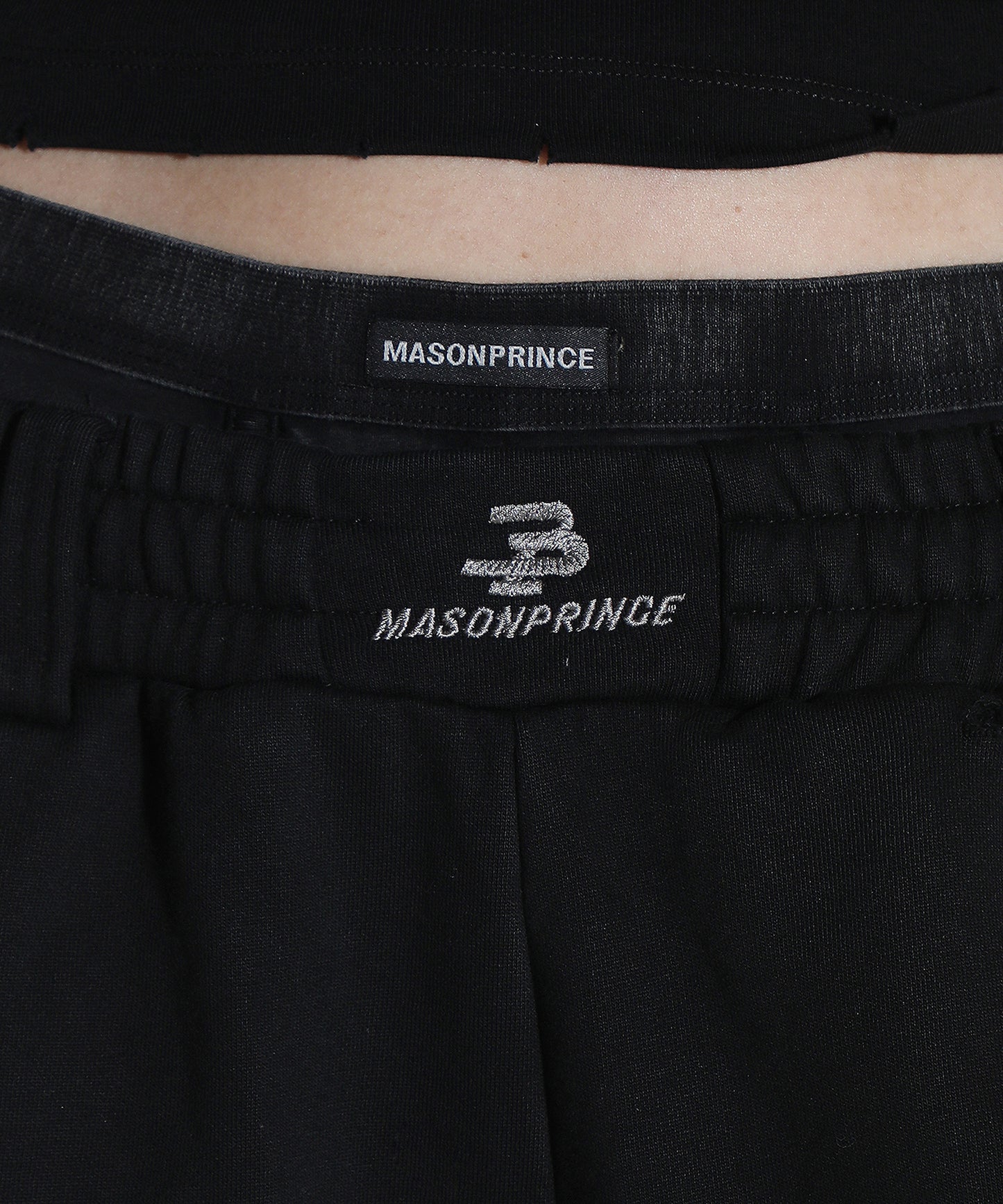 Loose fit dirty elastic waist sweatpants XXK4254