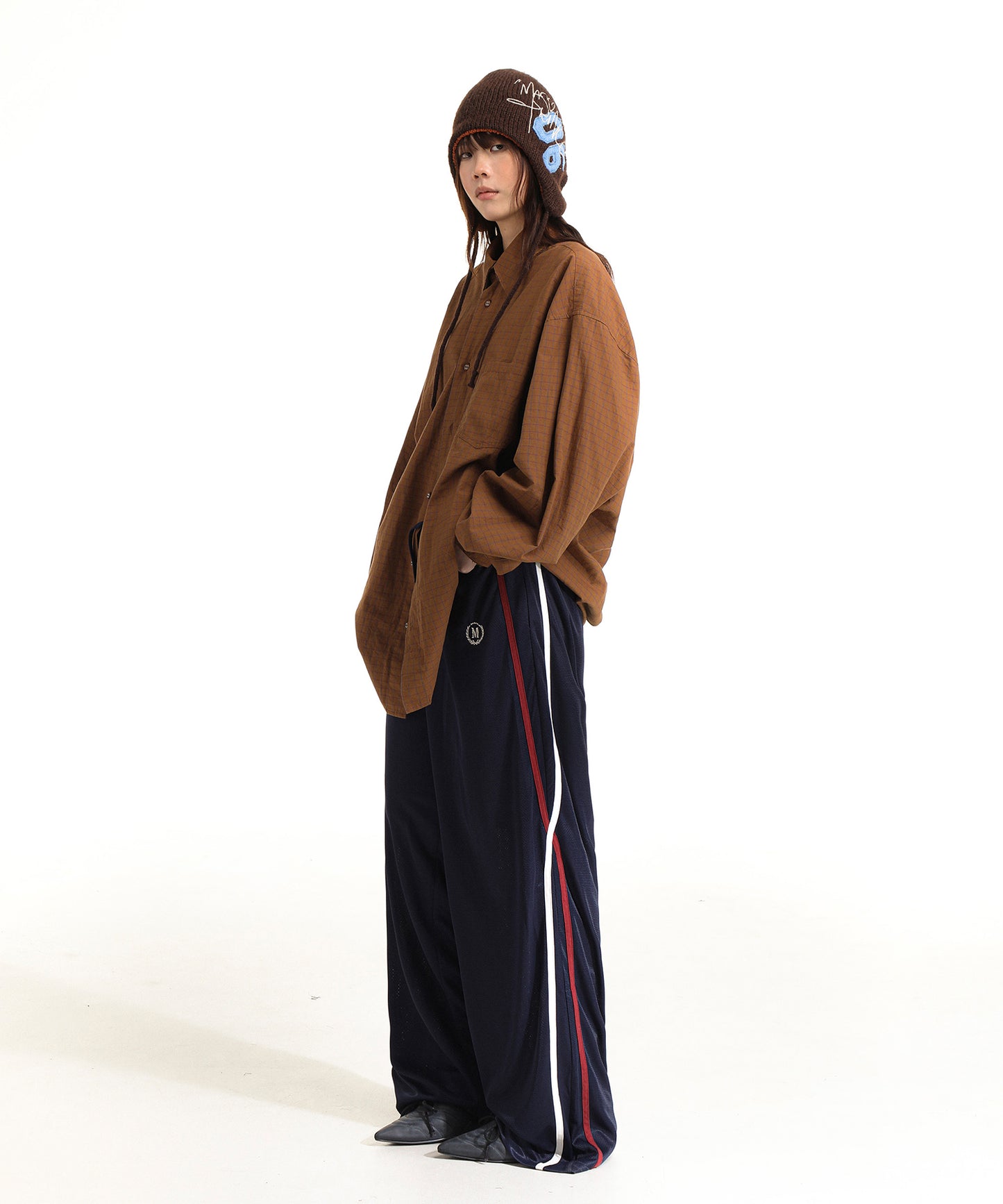 Loose Fit Side Line Track Pants XXK4275