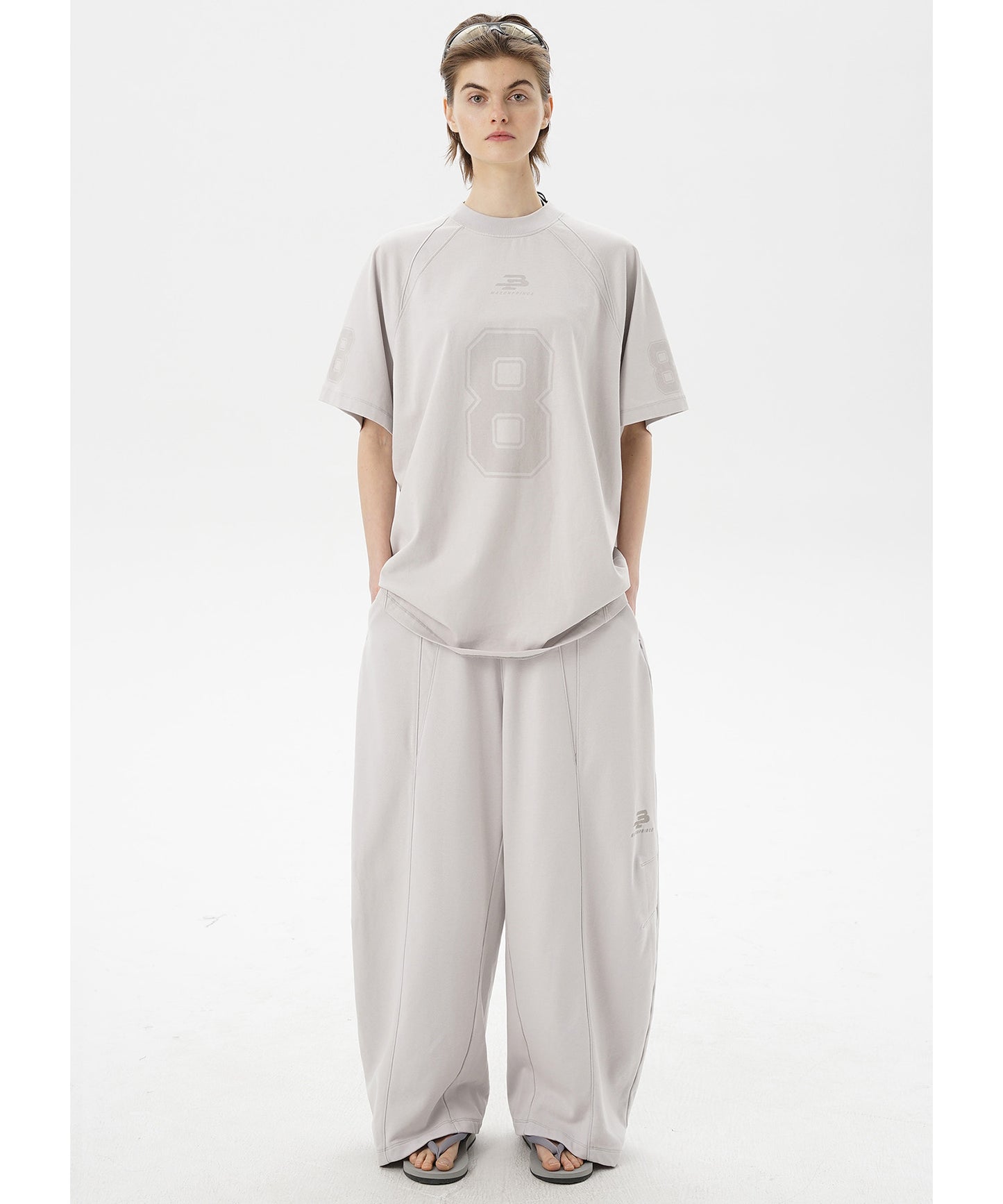 ルーズフィット シンプルロゴ スウェットパンツ XXK4329【MASONPRINCE】【2025SS】