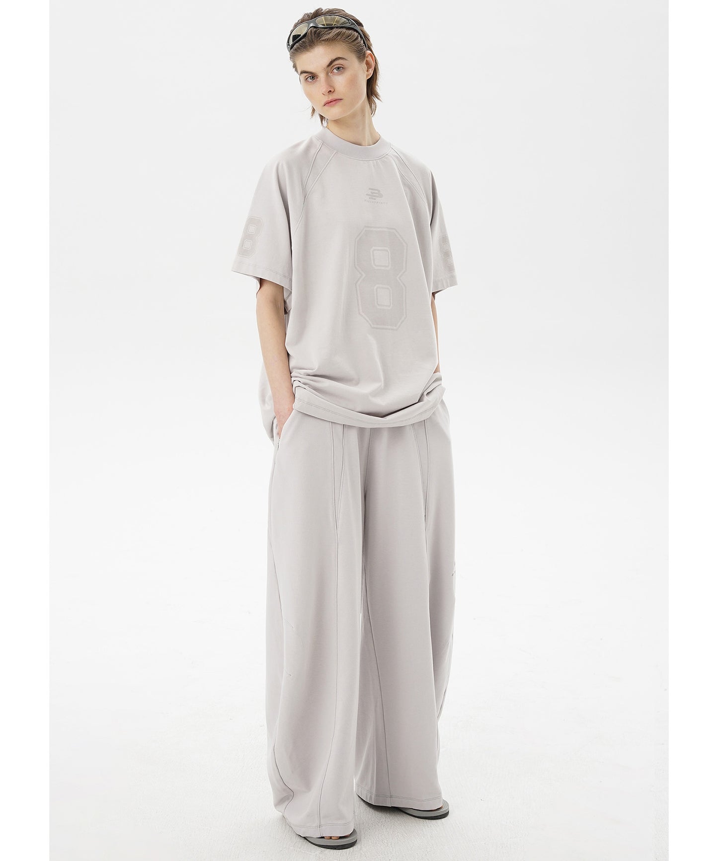 ルーズフィット シンプルロゴ スウェットパンツ XXK4329【MASONPRINCE】【2025SS】