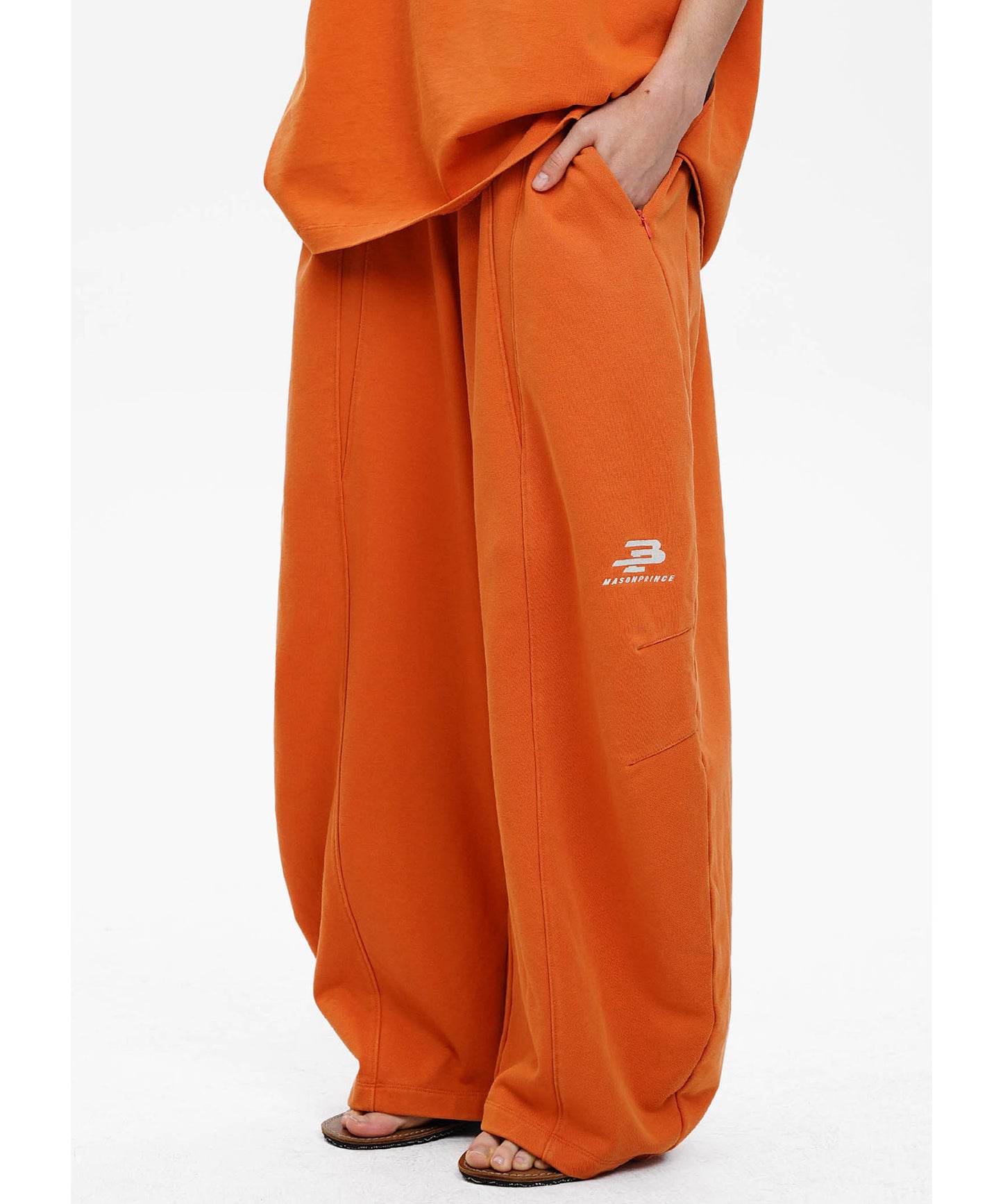 ルーズフィット シンプルロゴ スウェットパンツ XXK4329【MASONPRINCE】【2025SS】