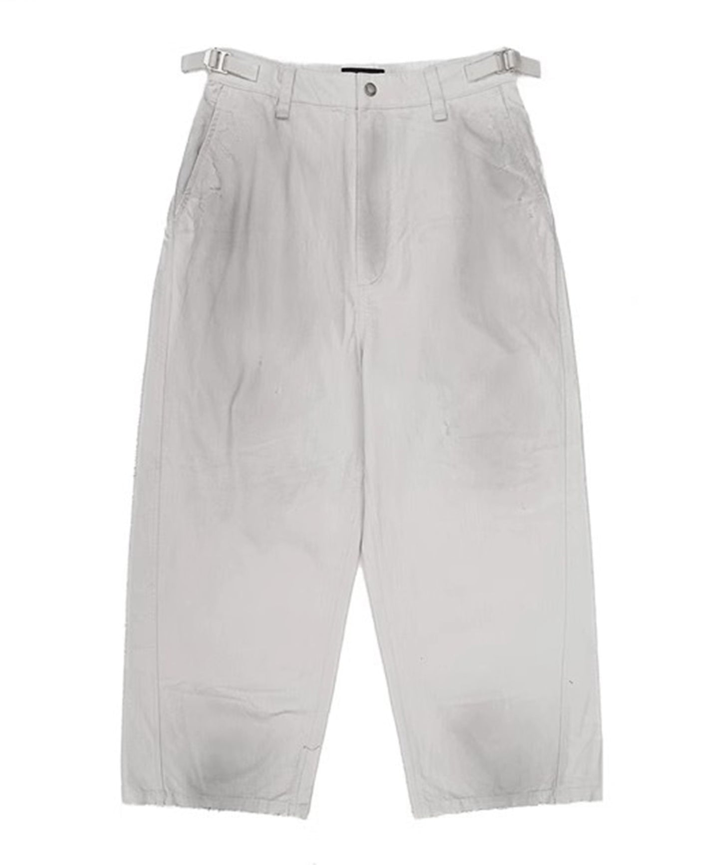 ルーズフィット サイドベルト スプレー加工 シミターパンツ XXK4340【MASONPRINCE】【2025SS】