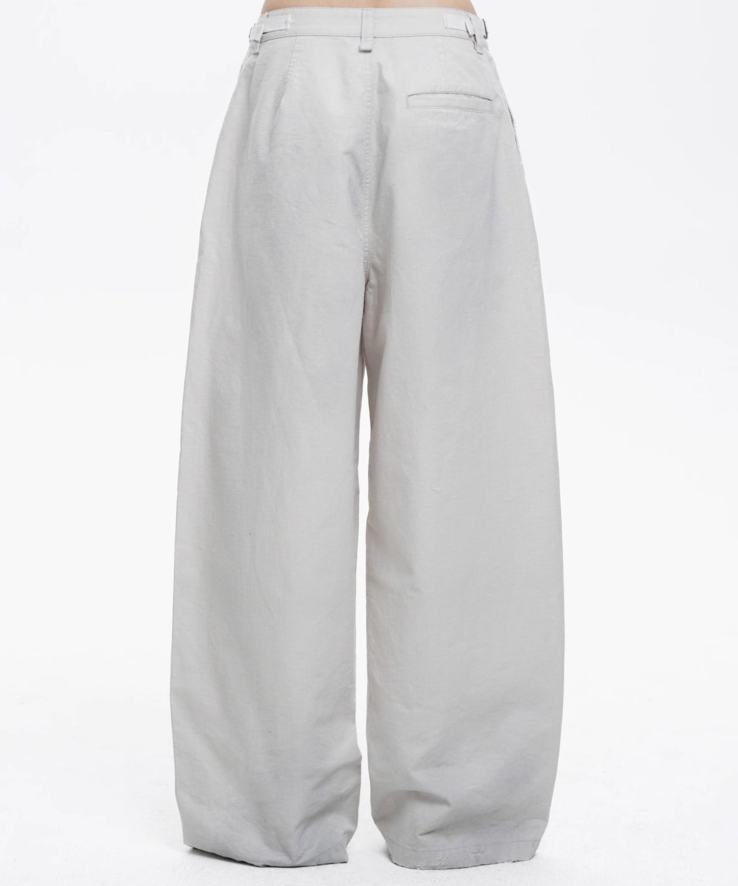 ルーズフィット サイドベルト スプレー加工 シミターパンツ XXK4340【MASONPRINCE】【2025SS】