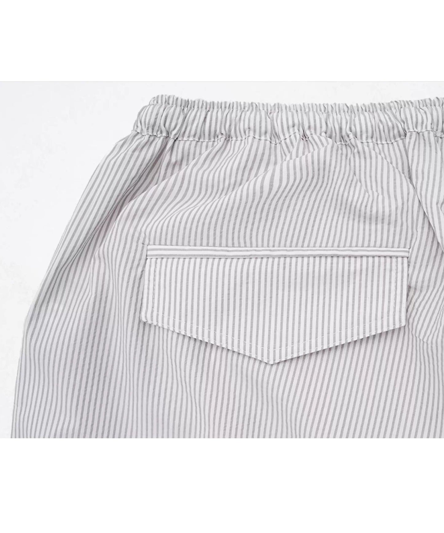 ルーズフィット ストライプ パジャマ風 パンツ XXK4343【MASONPRINCE】【2025SS】