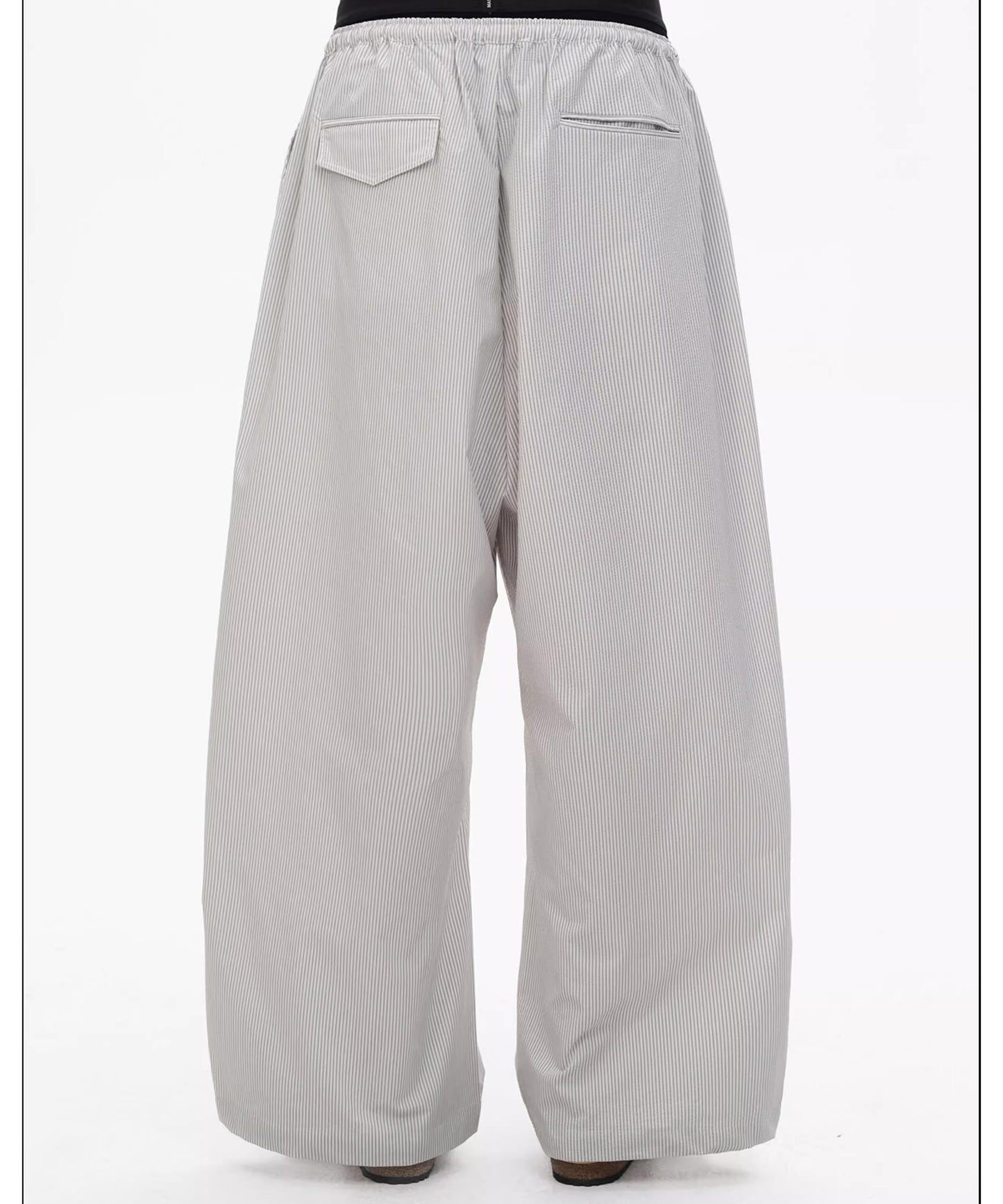 ルーズフィット ストライプ パジャマ風 パンツ XXK4343【MASONPRINCE】【2025SS】