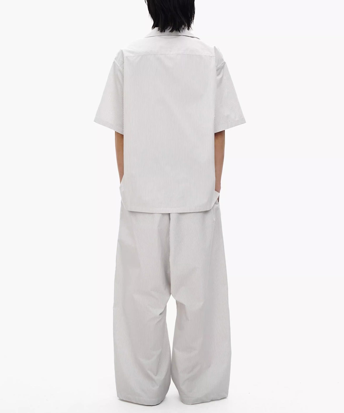 ルーズフィット ストライプ パジャマ風 パンツ XXK4343【MASONPRINCE】【2025SS】
