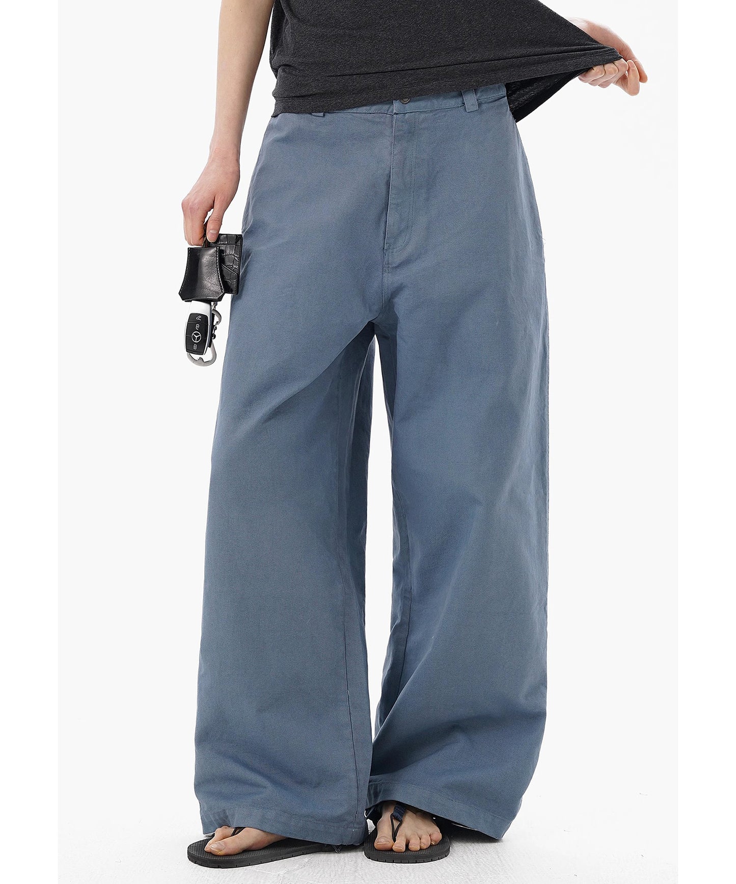 ルーズフィット コットン シミターパンツ XXK4347【MASONPRINCE】【2025SS】