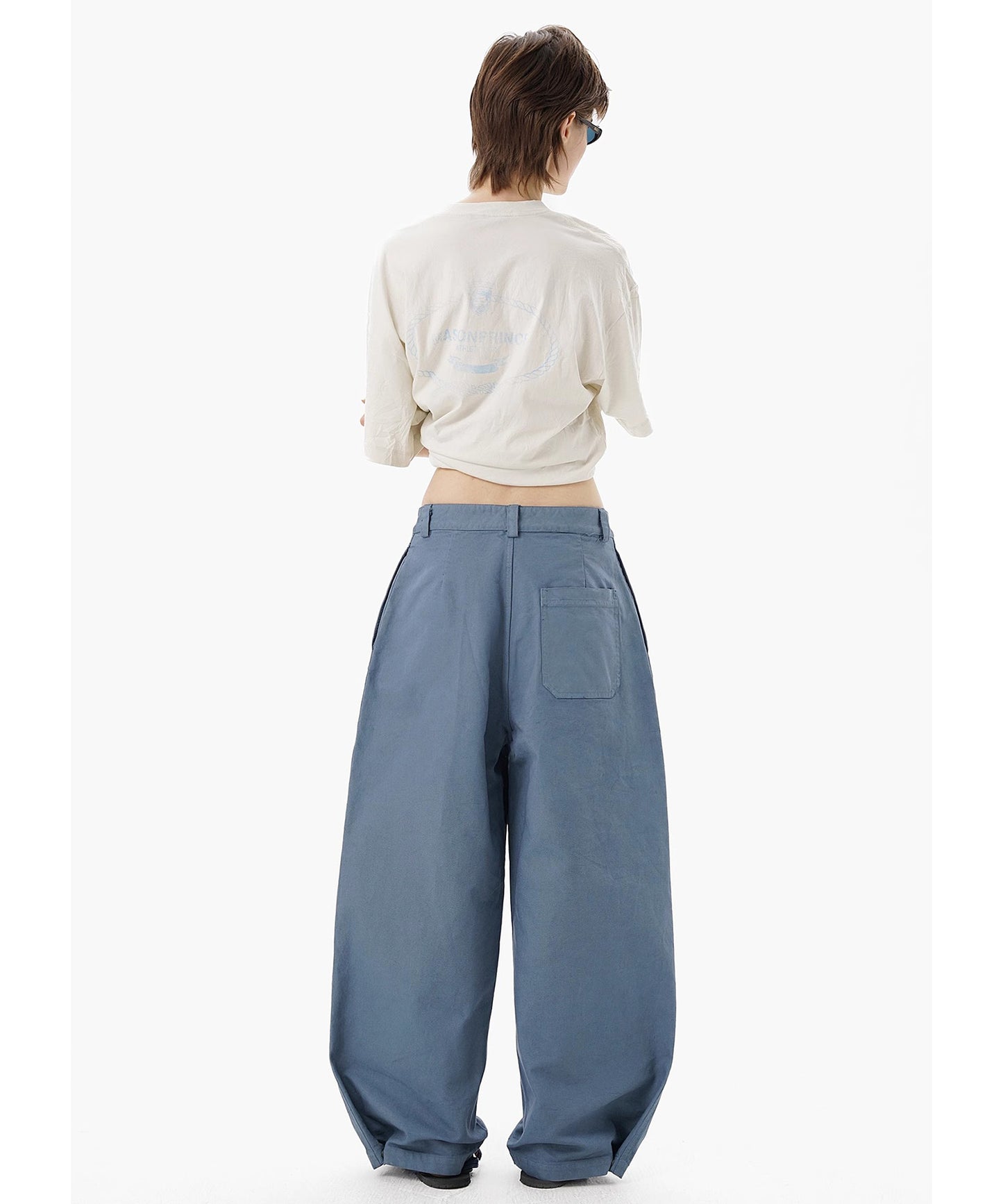ルーズフィット コットン シミターパンツ XXK4347【MASONPRINCE】【2025SS】
