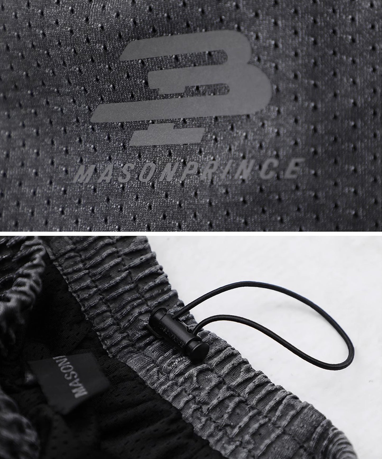 ルーズフィット ヴィンテージフェード加工 メッシュ スウェットパンツ XXK4348【MASONPRINCE】【2025SS】