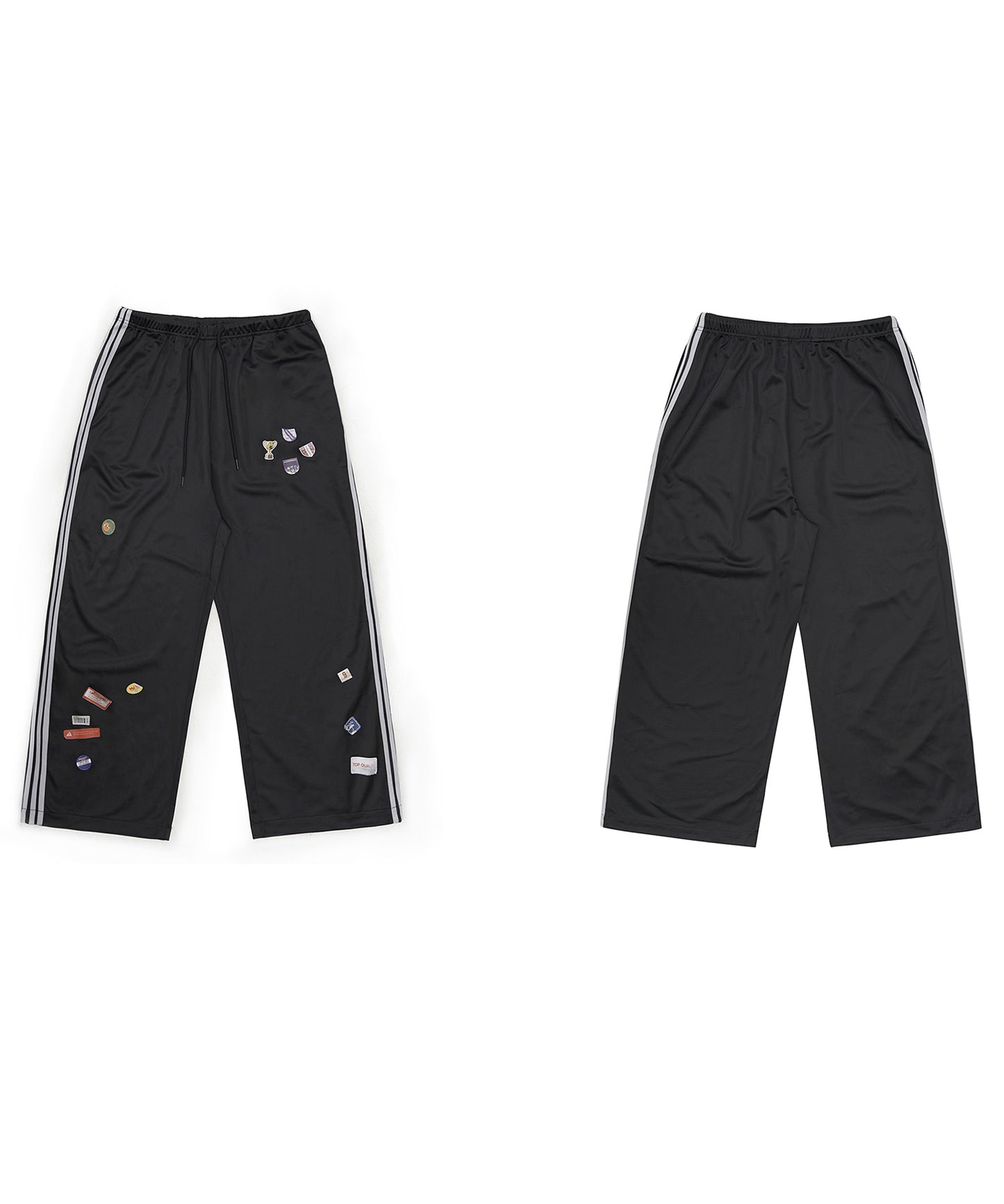 【自社サイト限定】ルーズフィット ステッカープリント サイドライン トラックパンツ XXK4349【MASONPRINCE】【2025SS】