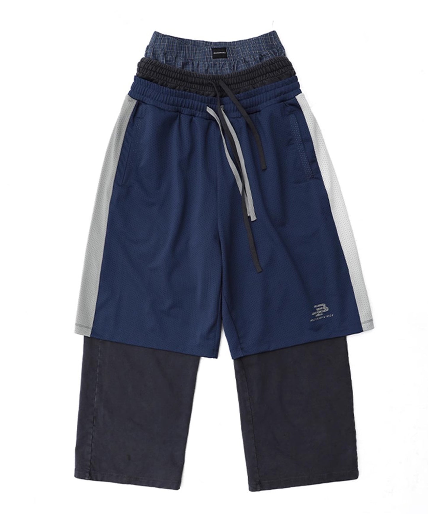 【自社サイト限定】ルーズフィット レイヤード スウェットパンツ XXK4355【MASONPRINCE】【2025SS】