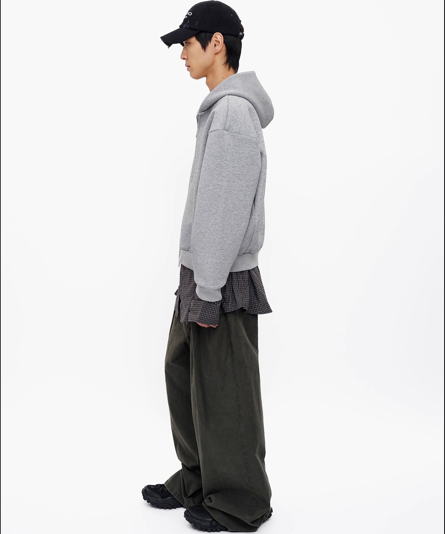 ルーズフィット ダブルプリーツ コットンワークパンツ XXK4359【MASONPRINCE】【2025AW】