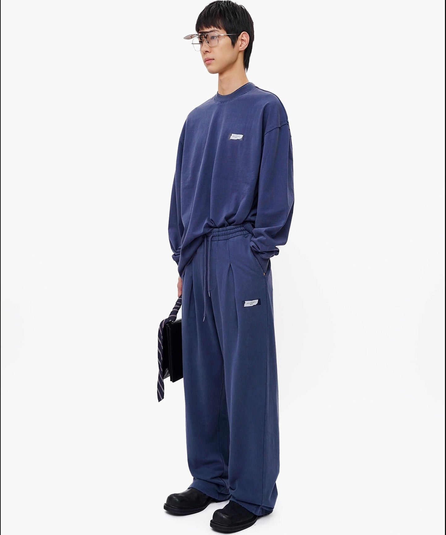 ルーズフィット 手書きロゴプリント スウェットパンツ XXK4362【MASONPRINCE】【2025AW】