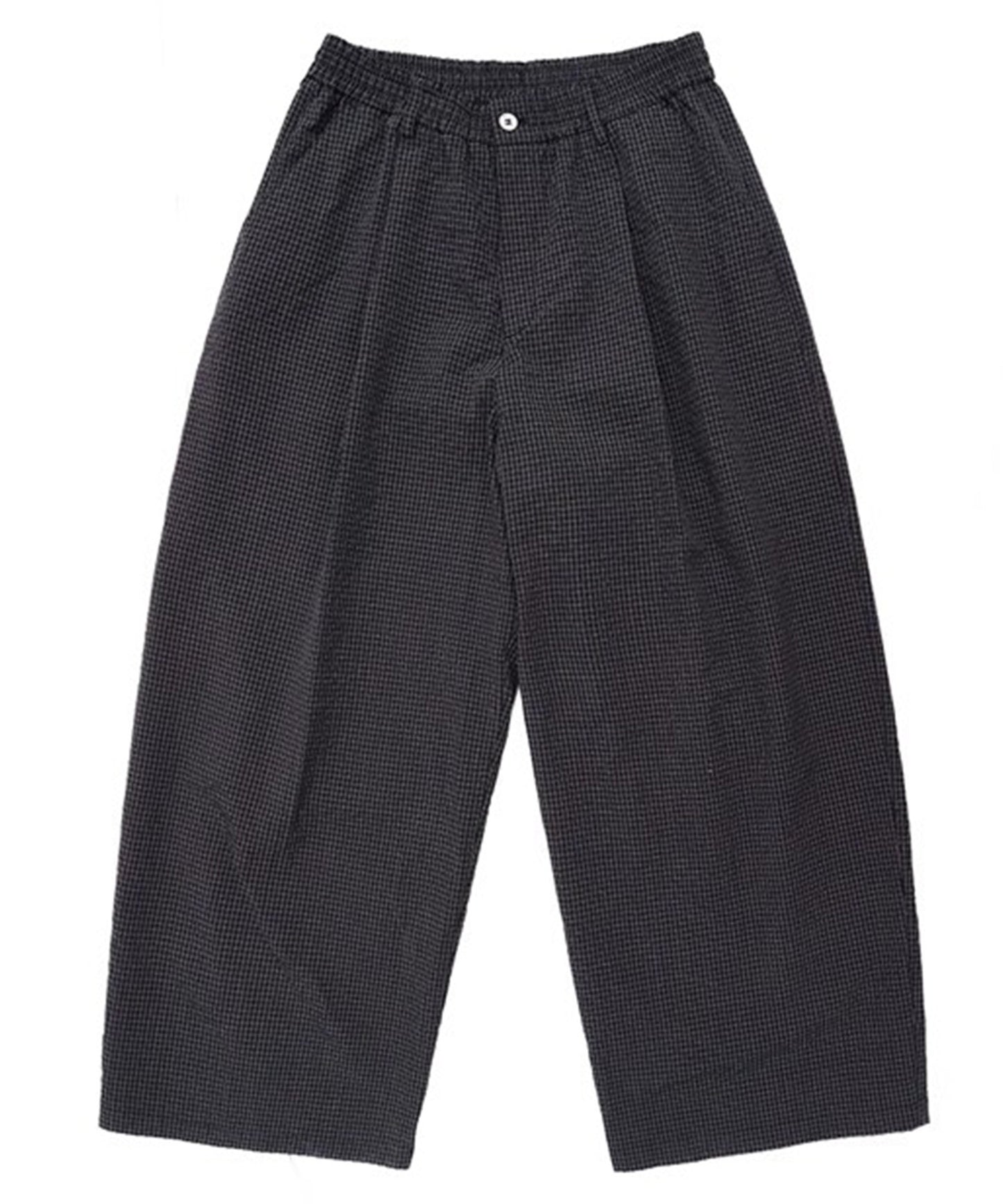 ルーズフィット ダブルプリーツ チェックパンツ XXK4365【MASONPRINCE】【2025SS】