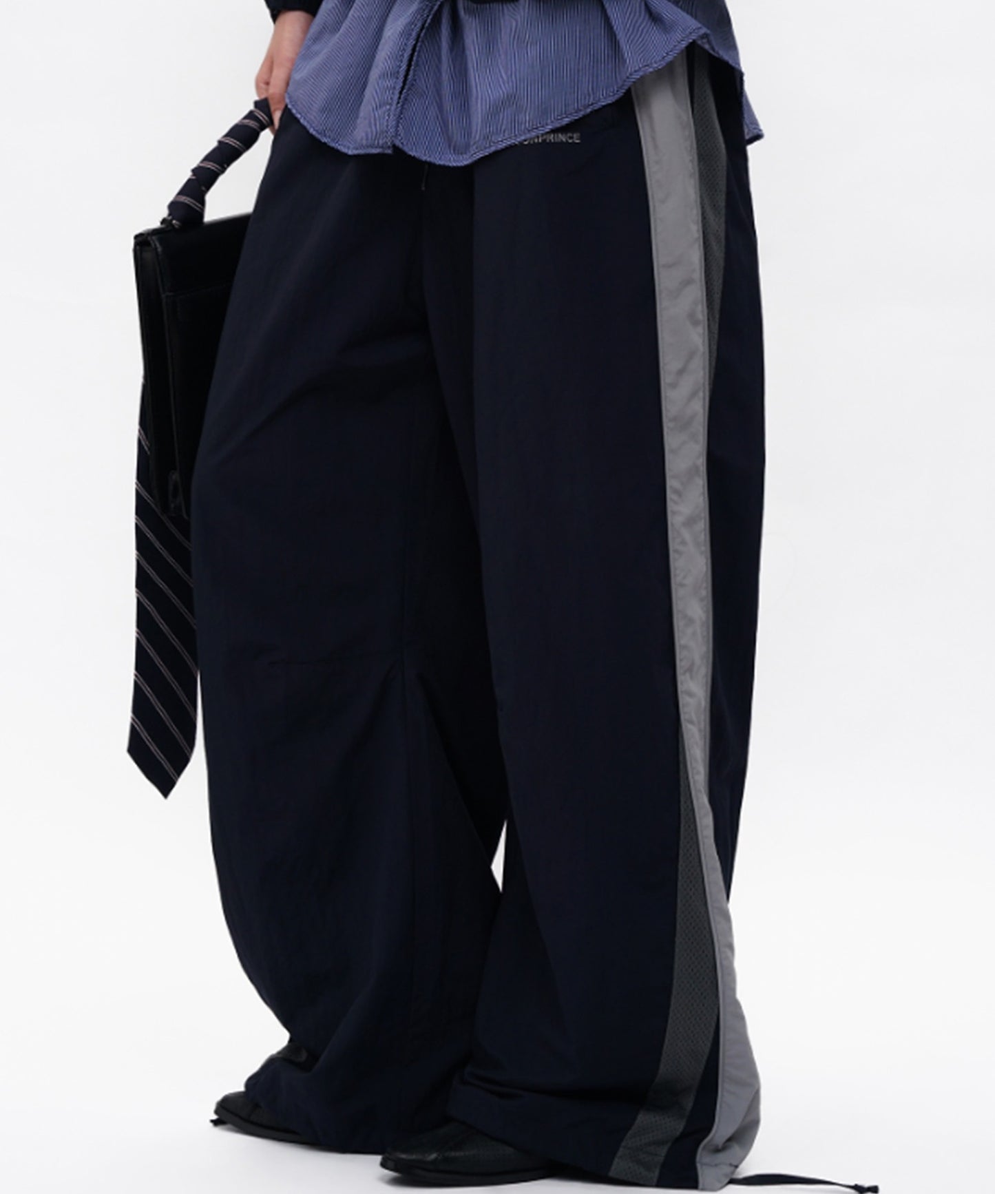 ルーズフィット サイドメッシュ トラックパンツ XXK4375【MASONPRINCE】【2025AW】