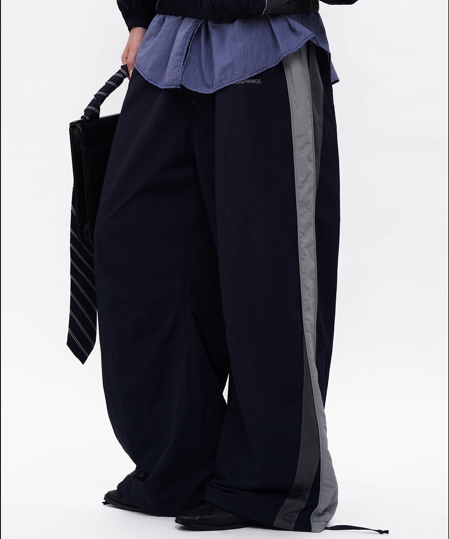 ルーズフィット サイドメッシュ トラックパンツ XXK4375【MASONPRINCE】【2025AW】