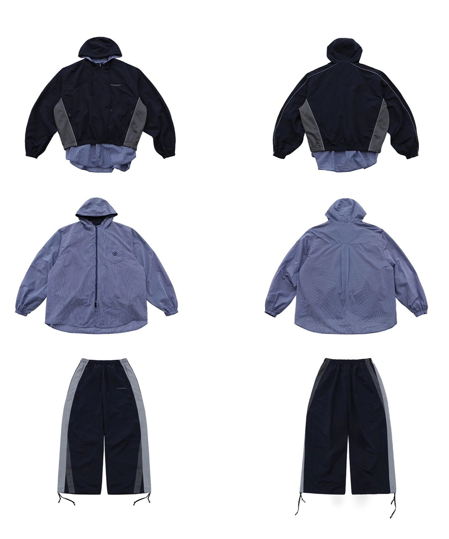 ルーズフィット サイドメッシュ トラックパンツ XXK4375【MASONPRINCE】【2025AW】