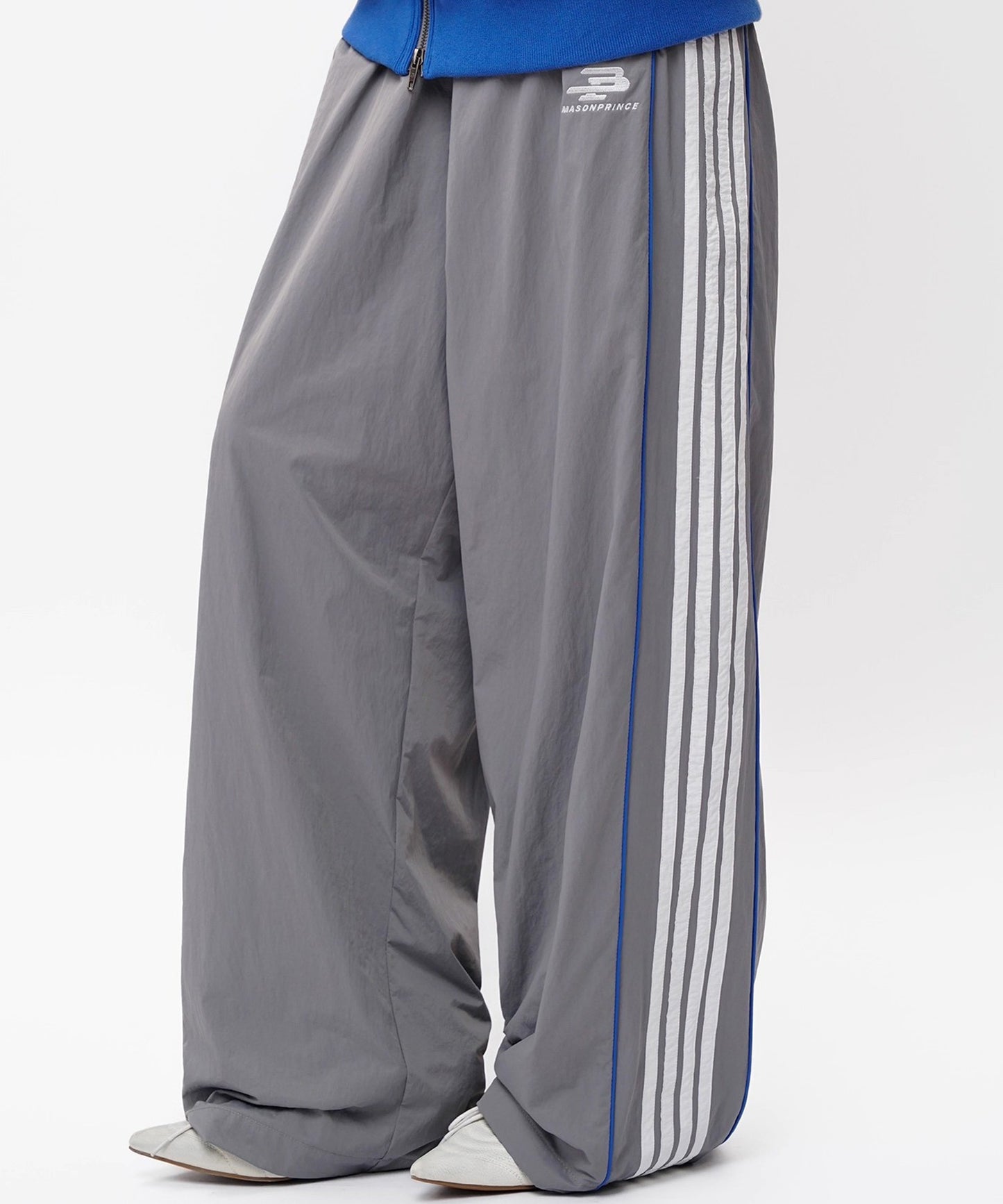 ルーズフィット サイドライン トラックパンツ XXK4376【MASONPRINCE】【2025AW】