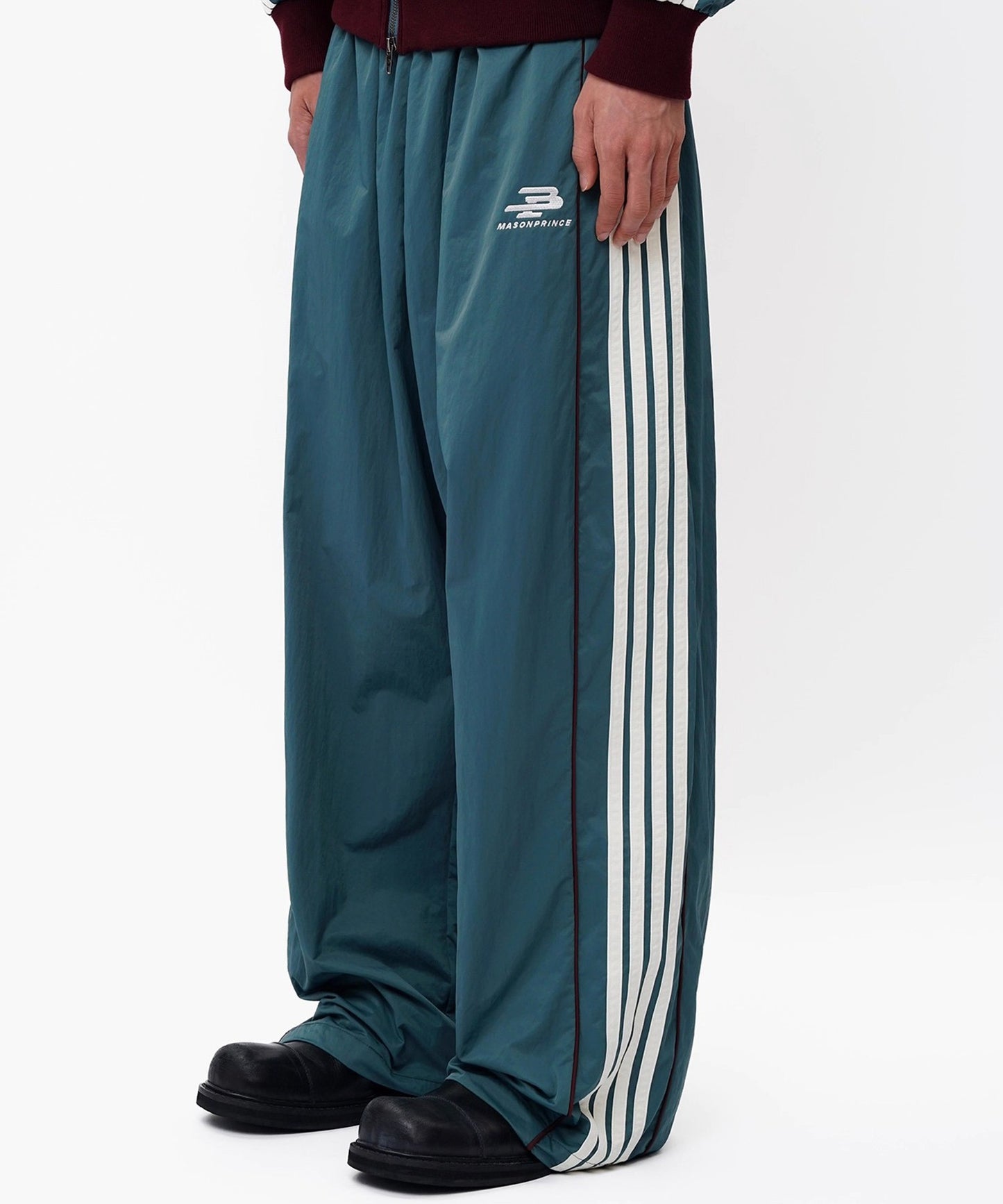 ルーズフィット サイドライン トラックパンツ XXK4376【MASONPRINCE】【2025AW】