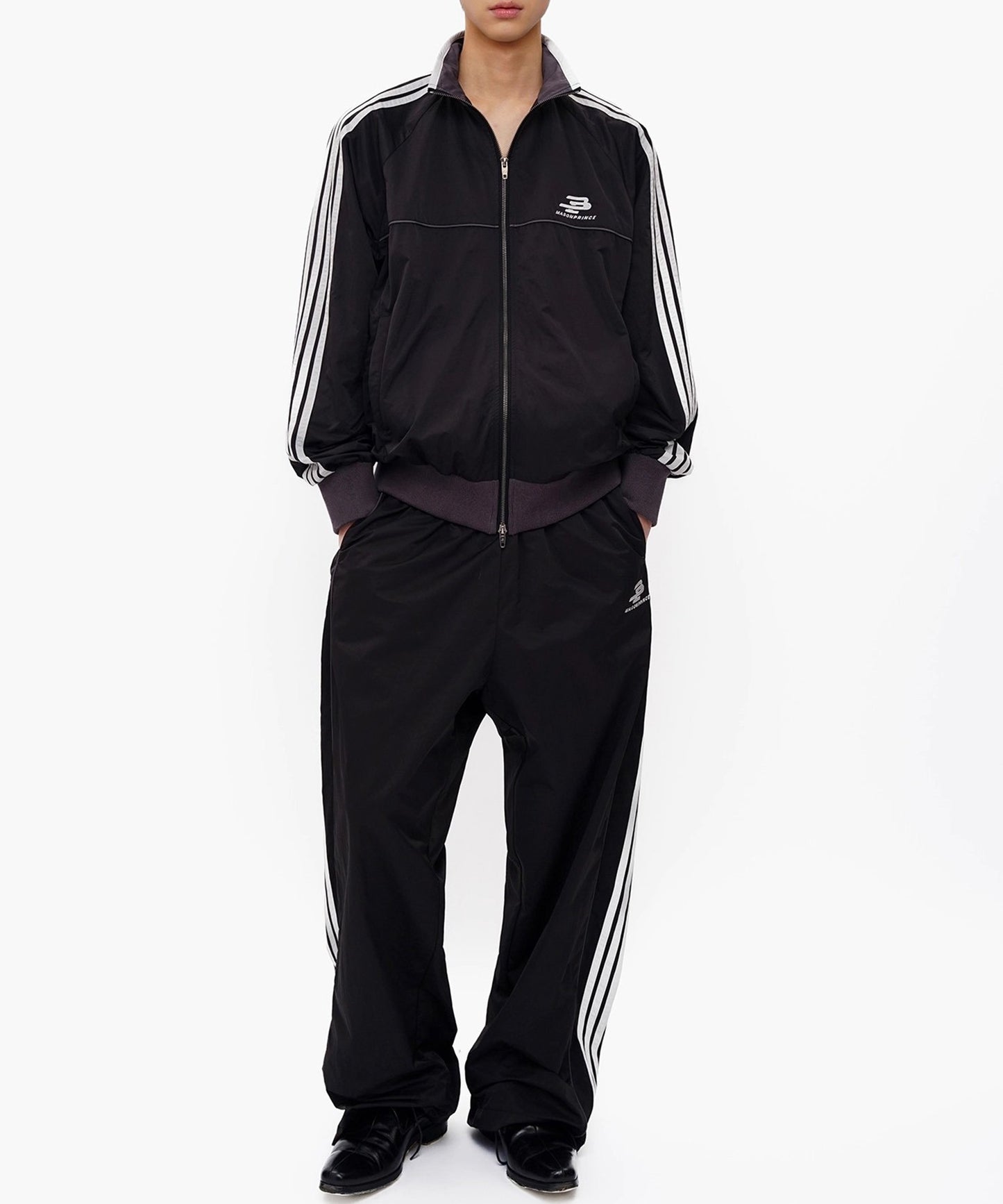 ルーズフィット サイドライン トラックパンツ XXK4376【MASONPRINCE】【2025AW】