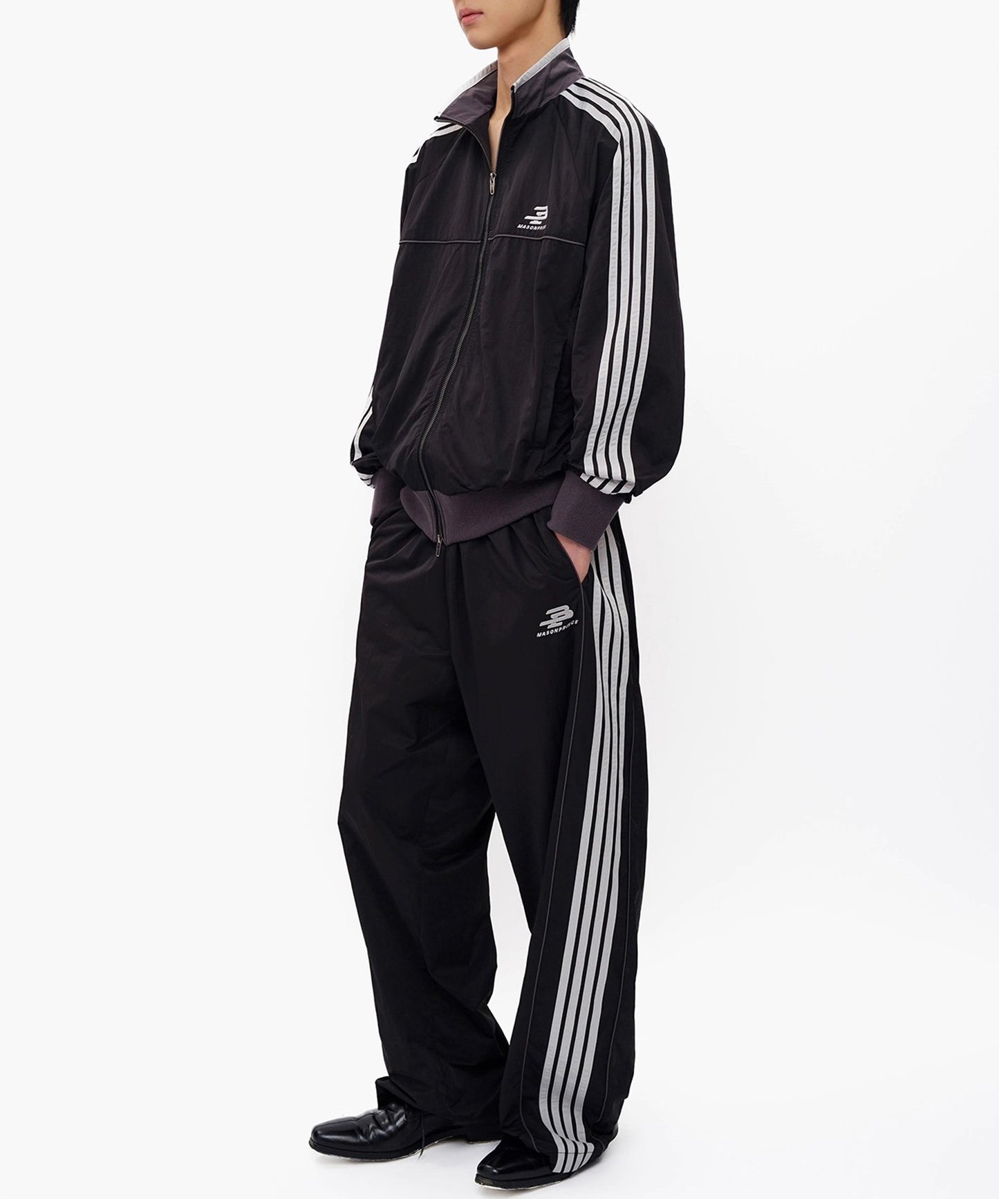 ルーズフィット サイドライン トラックパンツ XXK4376【MASONPRINCE】【2025AW】