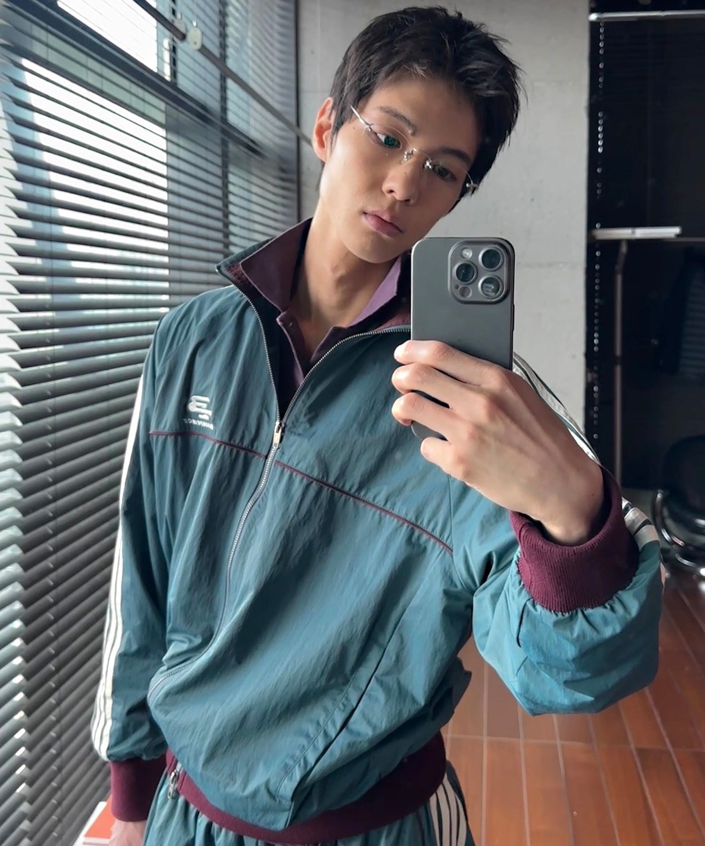 ルーズフィット サイドライン トラックパンツ XXK4376【MASONPRINCE】【2025AW】